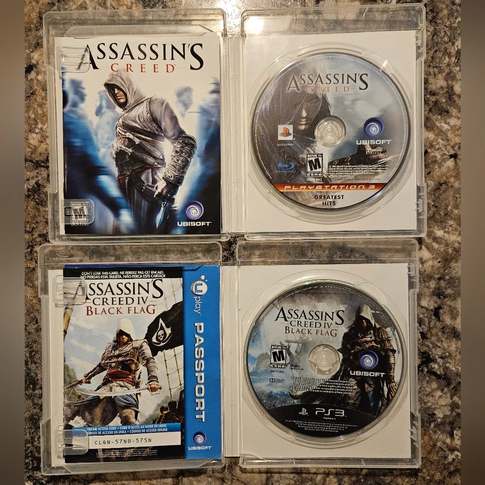 Assassin's Creed 1 and 4 game for Sony Playstation‎ 3 PS3 - Picture 4 of 6